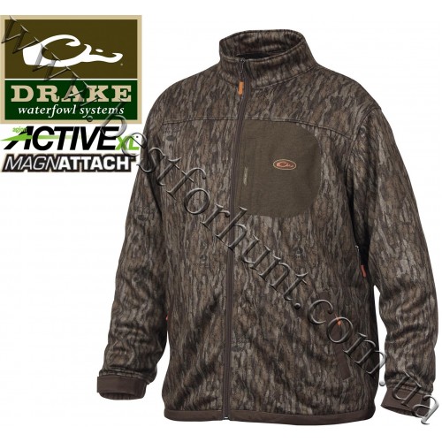 Drake Waterfowl® Endurance Full Zip Jacket with Agion Active XL™ Mossy Oak® Bottomland®
