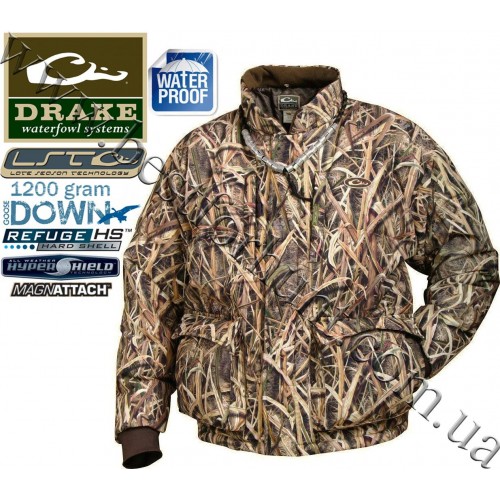 Drake Waterfowl LST Down Coat Mossy Oak® Shadow Grass® Blades™
