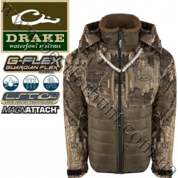 Drake® Waterfowl LST™ Guardian Flex™ Double Down Eqwader™ Full Zip with Hood DW7340-033 Realtree Timber®