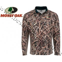 Mossy Oak® Performance Long-Sleeve Quarter-Zip Microfleece Pullover Mossy Oak® Shadow Grass® Blades™