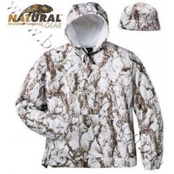 Natural Gear™ Fleece Hoodie and Beanie Combo Natural Gear™ Snow Camo