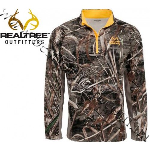 Realtree Outfitters® Performance Long-Sleeve Quarter-Zip Microfleece Pullover Realtree MAX-5®