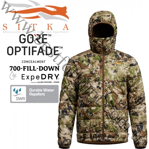 Куртка для полювання Sitka™ Gear MicroDown Hooded Jacket 600713-SA GORE™ OPTIFADE™ Concealment Subalpine
