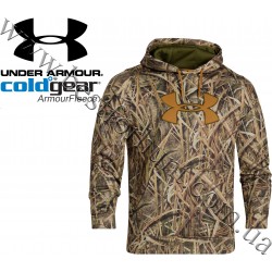 Under Armour® Armour Fleece® Big Logo Camo Hoodie Mossy Oak® Shadow Grass® Blades™