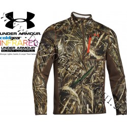 Under Armour® ColdGear® Infrared Armour Scent Control Zip Neck Fleece Jacket Realtree MAX-5®