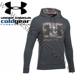 Under Armour® Threadborne™ Fill Logo Hoodie Nori Green with Ridge Reaper Forest® Camo