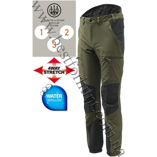 Beretta® 4 Way Stretch Pro Pants CU692 Green