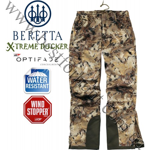 Beretta® Xtreme Ducker™ Soft Shell Pant CU35 GORE™ OPTIFADE™ Concealment Waterfowl Marsh