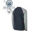 Beretta® Scout Performance Henley TS692 Ebony Melange and Grey Melange