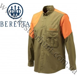 Сорочка для полювання Beretta® Upland Front Load Shooting Shirt LU611 Light Brown-Orange HV