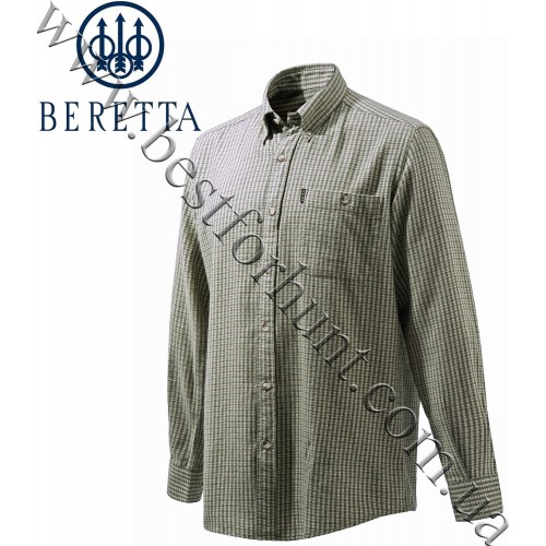 Beretta® Flannel Shirt Plaid Grey and Khaki