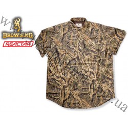 Browning® Short Sleeve Crossover Shirt with Pocket Mossy Oak® Shadow Grass®