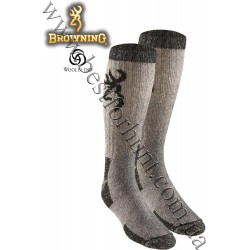 Browning® Poplar Wool Boot Sock Grey-Black