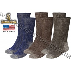 Browning® Tipped 3-Pack Lightweight Crew Hunting Socks