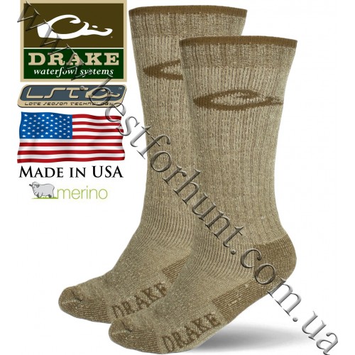 Drake Waterfowl® Merino Wool Heavyweight Boot Socks Chestnut