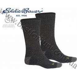 Eddie Bauer® Wool Thermal Heavyweight Crew Socks Black