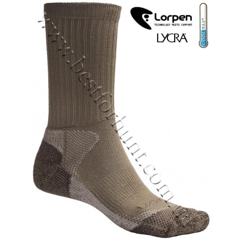 Lorpen CoolMax® Lightweight Hunting Socks Khaki