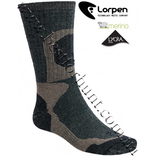 Lorpen Extreme Midweight Merino Wool Hunting Socks Deep Forest