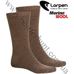 Lorpen® T2 Hunting Heavyweight Merino Wool Socks Crew Brown