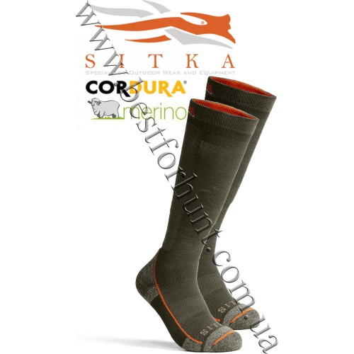 Шкарпетки для полювання Sitka™ Gear Mid Weight OTC Sock 600853-DLi Deep Lichen