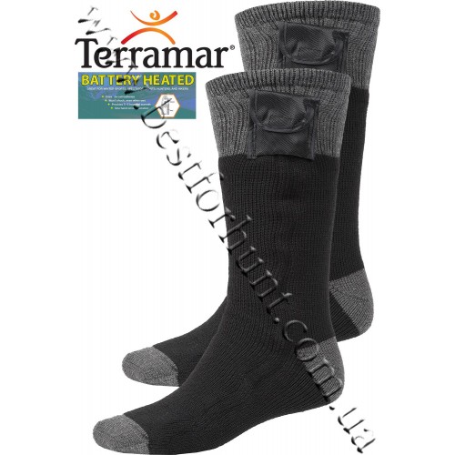 Terramar® Heavyweight Battery Heated Socks Black