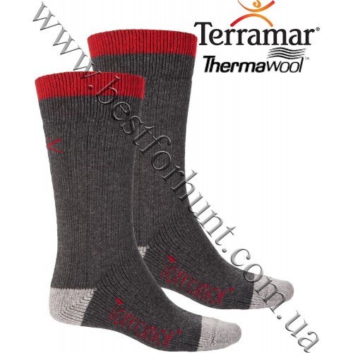 Terramar® Thermawool® Sub-Zero Crew Sock Dark Charcoal