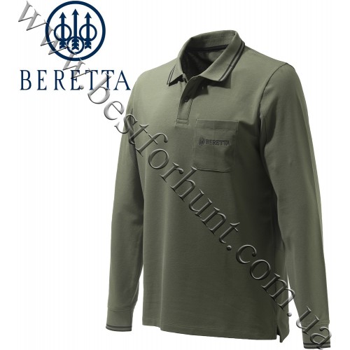 Beretta® Airmesh Polo LS MP451 Green