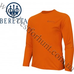 Футболка для полювання та риболовлі Beretta® Covey Tech Long Sleeve T-Shirt TS208 Blaze Orange