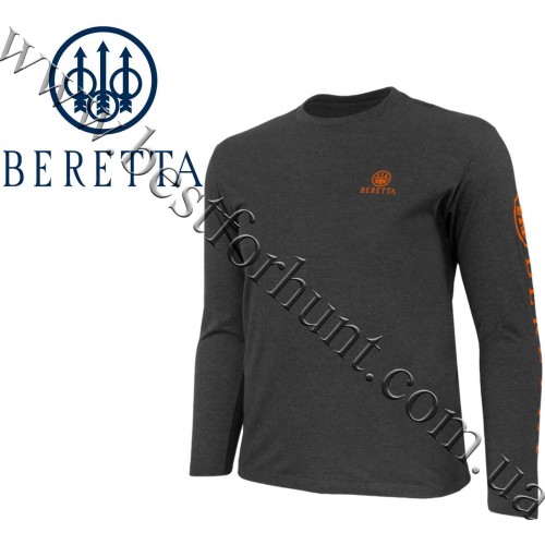Beretta® Highball Long Sleeve T-Shirt TS205 Charcoal