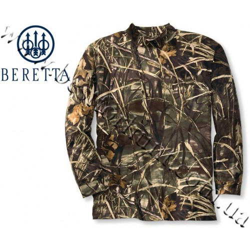 Beretta® Long Sleeve Mock Turtleneck Shirt Realtree MAX-4®