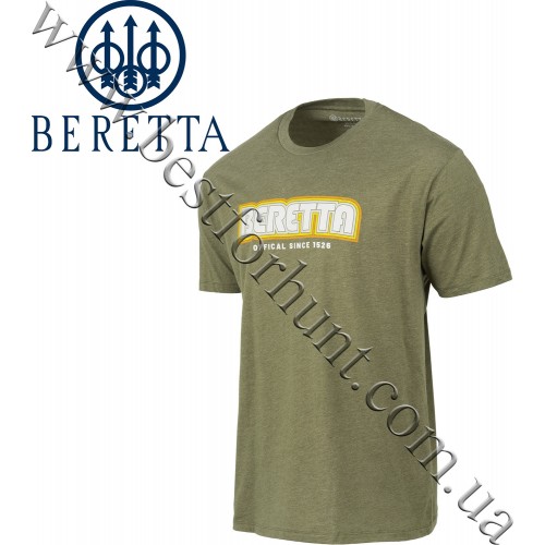 Beretta® Retro 2.0 Short Sleeve Tee TS225 Heather Mil Green