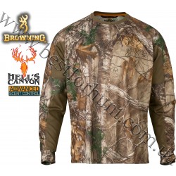 Browning® Hell's Canyon™ Cardiff Long Sleeve Tech Crew Realtree Xtra®