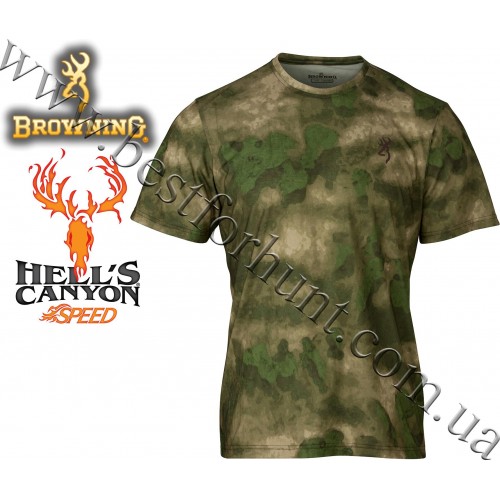 Browning® Hell's Canyon™ Speed Kills Short Sleeve Tee A-TACS FG Camo™