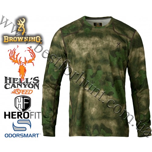 Browning® Hell's Canyon™ Speed Plexus Long Sleeve Mesh Shirt A-TACS FG Camo™