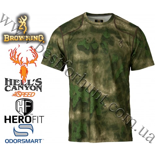 Browning® Hell's Canyon™ Speed Plexus Short Sleeve Mesh Shirt A-TACS FG Camo™