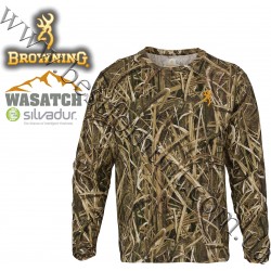 Browning® Wasatch™ Long Sleeve T-Shirt Mossy Oak® Shadow Grass® Blades™