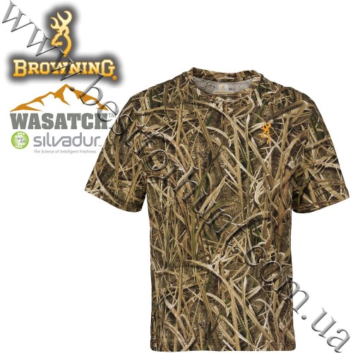 Browning® Wasatch™ Short Sleeve T-Shirt Mossy Oak® Shadow Grass® Blades™