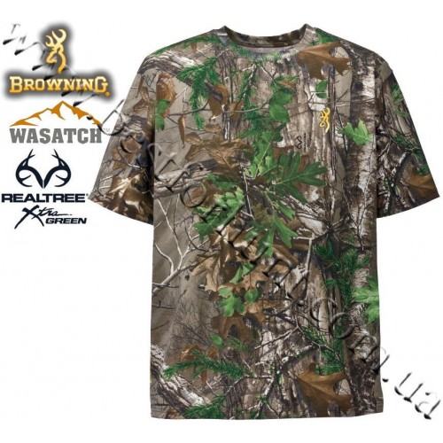 Browning® Wasatch™ Short Sleeve T-Shirt Realtree Xtra® Green