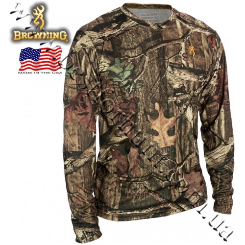 Browning® Wasatch™ Vapor Max Long Sleeve T-Shirt Mossy Oak® Break-Up® Infinity™