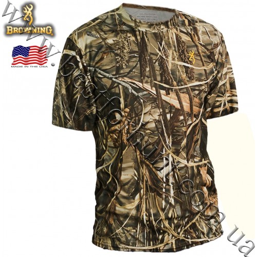 Browning® Wasatch™ Vapor Max Short Sleeve T-Shirt Realtree MAX-4®