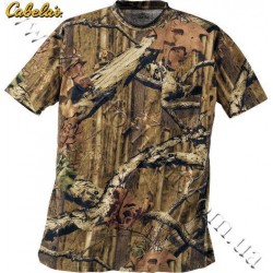 Cabela's Short-Sleeve 100% Cotton Camo Tee Shirt Mossy Oak® Break-Up® Infinity™