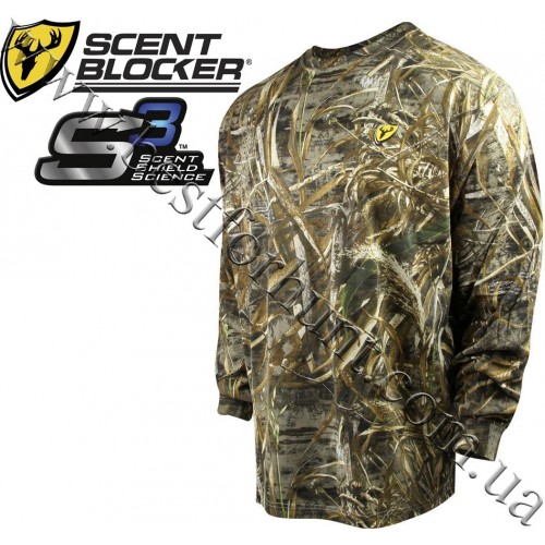 ScentBlocker® Fused Cotton Long Sleeve T-Shirt Realtree MAX-5®
