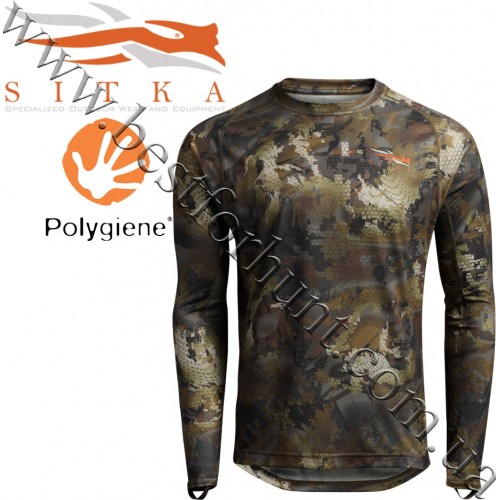 Sitka™ Core Lightweight Long Sleeve Crew GORE™ OPTIFADE™ Concealment Waterfowl Timber