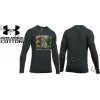 Under Armour® Camo Knockout Long Sleeve Hunting Graphic T-Shirt Black Medium Heather with Realtree Xtra®
