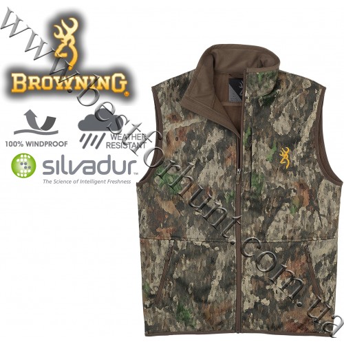 Browning® Soft Shell Vest A-TACS TD-X Camo™