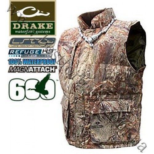 Drake Waterfowl LST Down Vest Mossy Oak® Duck Blind®