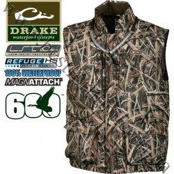 Drake Waterfowl® LST Down Vest Mossy Oak® Shadow Grass® Blades™