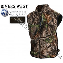 Rivers West® Cold Canyon™ Midweight Waterproof Fleece Vest Realtree Hardwoods Green HD®