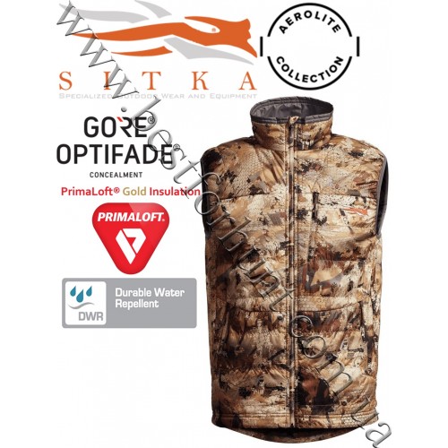 Sitka™ Gear Kelvin Aerolite Vest GORE™ OPTIFADE™ Concealment Waterfowl Marsh