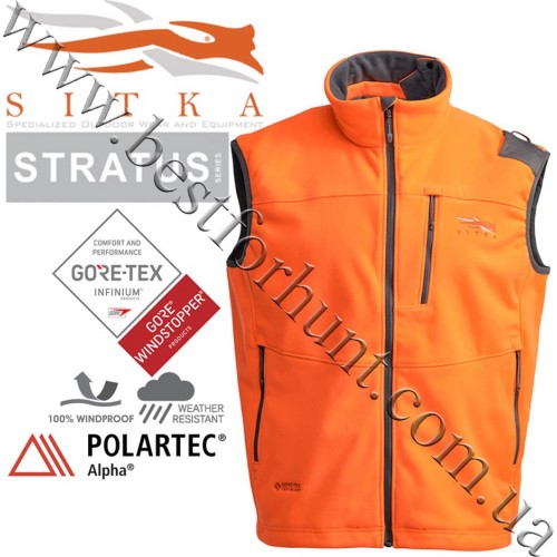 Жилет для полювання Sitka™ Gear Stratus™ Vest 50243-BL Blaze Orange